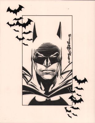 Neal Adams | Batman Bust Commission - Signed | Anthony’s Comic Book Art