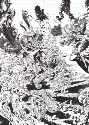 Andrei Bressan – Birthright double splash – Skybound – Joshua Williamson | Berserker Art