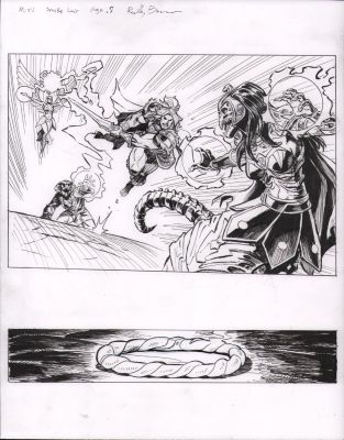 Reilly Brown | Masters of the Universe: the Powers of Grayskull - Snake Lair #1 P.9 - He-Man Vs Despara - Signed - 2026 | Anthony’s Comic Book Art
