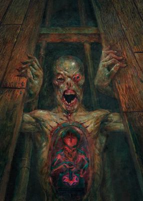 Dave Kendall – Under the floorboards volume 1 variant & Issue 5 Cover – Acrylic painting | Berserker Art