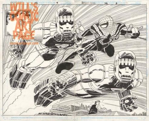 John Romita Jr. Al Williamson | Spider-Man #72 Pgs 4-5 Dps (Marvel, 1996) Onslaught | Will’s Comic Art Page