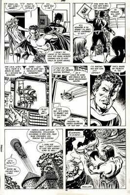 John Buscema, Tom Palmer | Avengers #299 P 16 (Captain America, Mister Fantastic, Invisible Woman, Gilgamesh, & Orphan-Maker!) 1988 | Romitaman