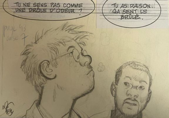 Dodier Alain | Case originale alternative Jérôme K. Jérôme Bloche 10 | Galerie Napoléon