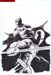 Jerome Opena | Covers / Pinups Issue Deathstroke Vs. Batman # 31 Page Cover | Kwan Chang