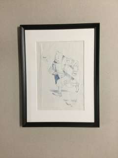 Boucq, François - Dessin original - Hommage Ã  Hergé et Tintin - [années 80] | Catawiki