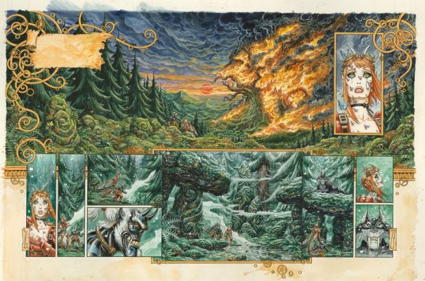 Olivier Ledroit | Wika 3 "Wika et la gloire de Pan" p26-27 | 2DGalleries