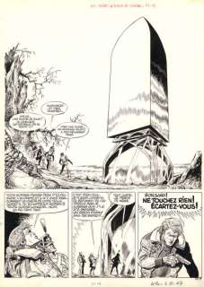 Eddy PAAPE (1920-201... - Lot 71 - Luc Orient - La porte de cristal Encre de Chine sur...