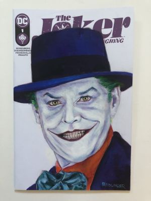 Dan Neidlinger | Joker Sketch Cover Acrylic Painting | Raremarq (Buy It Now)