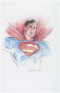 SUPERMAN BY GREG HILDEBRANDT ORIGINAL ART PAIR. | Hake’s