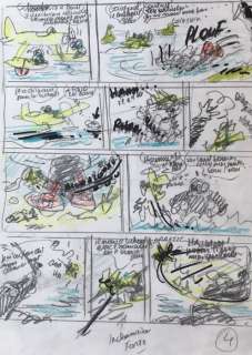 Les Schtroumpfs Lâ€˜Hydraschtroumpf   - Planche originale préparatoire  - EO | Catawiki