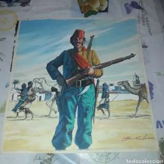 Portada original Tartarín de Tarascón de Antonio Bernal para Joyas Literarias Juveniles n°69