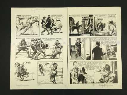 Sergio Tarquinio - Storia del West - 2x original pages "Pony Express" - EO - (1969) | Catawiki