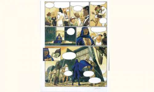 PLANCHES et DESSINS ORIGINAUX MARINI. " Gipsy " Gouache couleurs directes | Tessier Sarrou