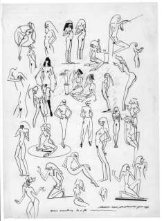 Ever Meulen  - Originele Voorstudies van Pin-ups - tbv. Pin-upkalender - (1979) | Catawiki