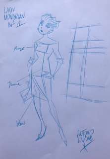 Lapone, Antonio - Crayonné inspiré par Mondrian pour une exposition - exposée Ã  Amiens en 2018 | Catawiki