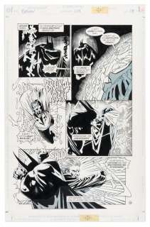 "BATMAN" #539 KELLEY JONES COMIC BOOK PAGE ORIGINAL ART. | Hake’s