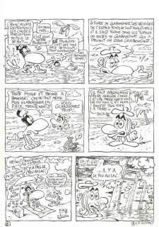 Lot 636 - Mandryka. Planche originale Concombre masqué