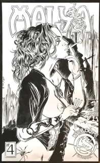 Wyllow (Puaud, Yohann) - Originele illustratie cover/postkaart - The Tattoo Girl (2012) | Catawiki