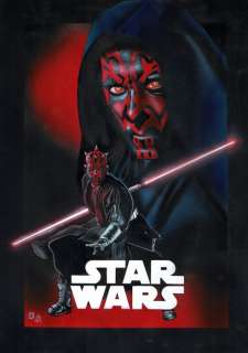 Darth Maul by Diego Septiembre - Star Wars - Original Painting - 42 x 30 - EO | Catawiki