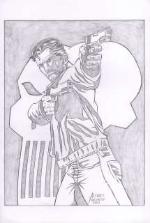 Alcides Pacheco | Punisher Pinup | Abel Original Art