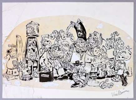 Vuillemin, Philippe ... | LE PORTRAIT DE FAMILLE. Ensemble de deux planches avec... | Coutau Bégarie