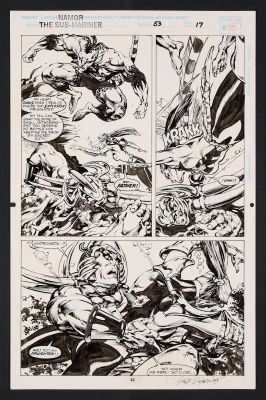 Geof Isherwood | Namor the Sub-Mariner #53 (1994) Page 22 Pencils And Inks By Geof Isherwood | ComicArtFans Classifieds