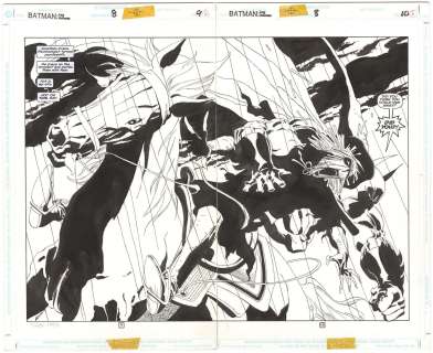 Tim Sale - Batman: The Long Halloween #8 p9-10 (Double Spread)