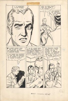 Lou Cameron | 1956 Lou Cameron Classics Illustrated Original Art Page 8 the Count Monte of Cristo Comic Book | ComicArtFans Classifieds