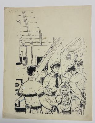 Leo Morey | Leo Morey Mike Shaybe Mystery Magazine 1958 Bondage | ComicArtFans Classifieds