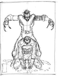 John Romita Jr. - Pencils By John Romita, Jr., Inks By Klaus Janson | PUNISHER WAR ZONE - Rough B | The Artist’s Choice