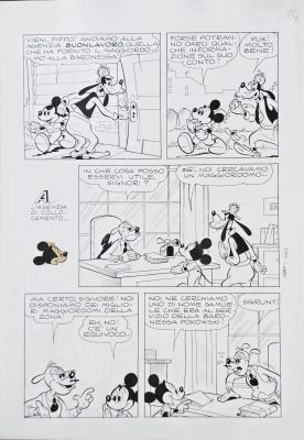 Tavola originale Massimo De Vita Topolino n. 680 Topolino e i sogni rubati pg.14 | Venere Comic Art
