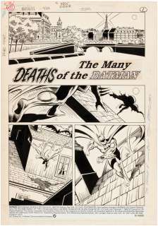"BATMAN" #434 COMIC BOOK PAGE ORIGINAL ART BY JIM APARO. | Hake’s