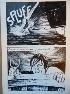 Milo Manara - Originele pagina (p.139) - "Il Vascello Fantasma" - Format: 25 x 35 cm. - (1970) | Catawiki