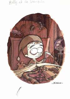 Guillaume BIANCO - Billy Brouillard Illustration "La petite vampire"