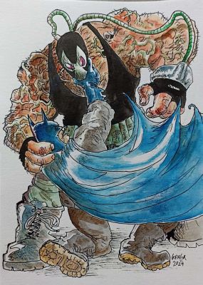 German Genga | Batman Vs Bane 2 | ComicArtFans Classifieds
