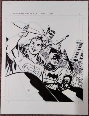 Michael Cho | World’s Finest, the Silver Age Cover By Michael Cho | ComicArtFans Classifieds