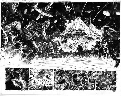 Gabriel Hardman | G.I. Joe: Silent Missions - Crimson Guard - Pages 2-3 By Gabriel Hardman | ComicArtFans Classifieds