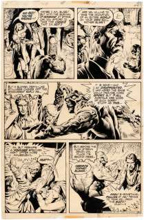 "SWAMP THING" #15 COMIC BOOK PAGE ORIGINAL ART BY NESTOR REDONDO. | Hake’s