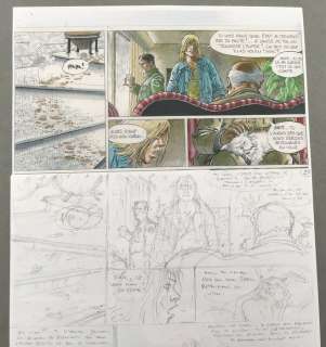 Hermann - Planche originale crayonnés (p.27) - Bernard Prince T.18 - Menace sur le Fleuve  - (2010) | Catawiki