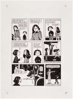 Marjane Satrapi | Persepolis (Original Book Art, page 46) | Sotheby’s