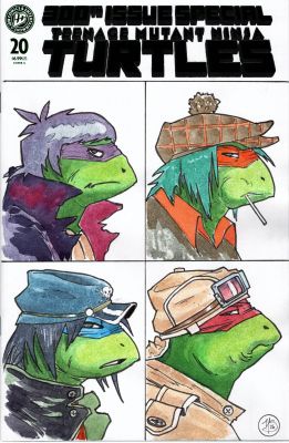 Yevgeny Sokolov | Tmnt (Gorillaz Abum Cover Homage) | ComicArtFans Classifieds