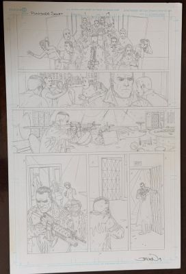 Jacen Burrows | Jacen Burrows - Punisher Page | ComicArtFans Classifieds