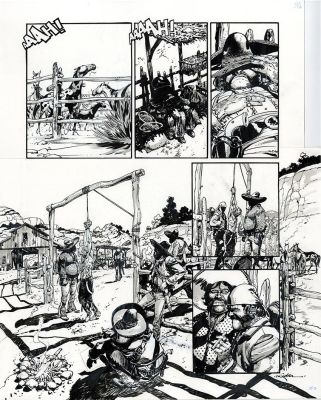 R.M. Guera | R.M. Guera - "Tex: L’uomo Dalle Pistole D’oro", Page 28 | ComicArtFans Classifieds