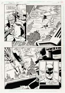 "BATMAN" #498 COMIC BOOK PAGE ORIGINAL ART BY JIM APARO. | Hake’s
