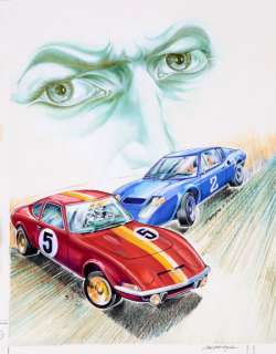 Denayer | Alain Chevallier, illustration Ã  la gouache sur c… | Banque Dessinée