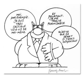 Geluck Philippe | Le Chat - Encre de chine pour ce gag paru dans "Le tour | Coutau Bégarie