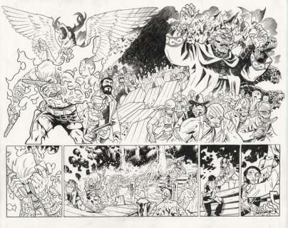 Brian Hurtt (Sixth Gun) - the sixth gun 40 pages 20 and 21