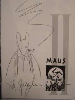 Maus 2 - En hier begon mijn ellende pas + opdrachttekening - Livre de poche Trade - EO - (1994) | Catawiki