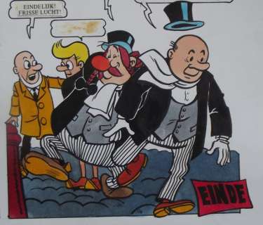 Bakker, John - Originele Pagina - "Stripfiguren aan de zwier" - (1983) | Catawiki