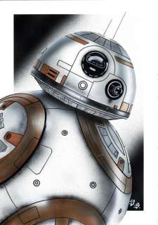 BB-8, Star Wars - Original Painting - Diego Septiembre - Peinte Ã  la main | Catawiki